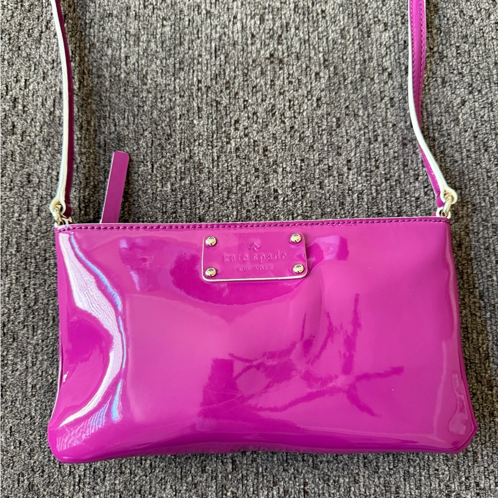 kate spade Bright Fuchsia Patent Crossbody Bag